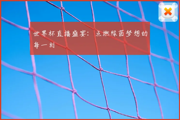 世界杯直播盛宴：点燃绿茵梦想的每一刻